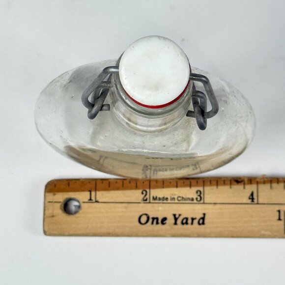 Clear Glass Slovensko Bottle With Sheep Print & Swing Top 250ml Unique Design Gi - Picture 7 of 8